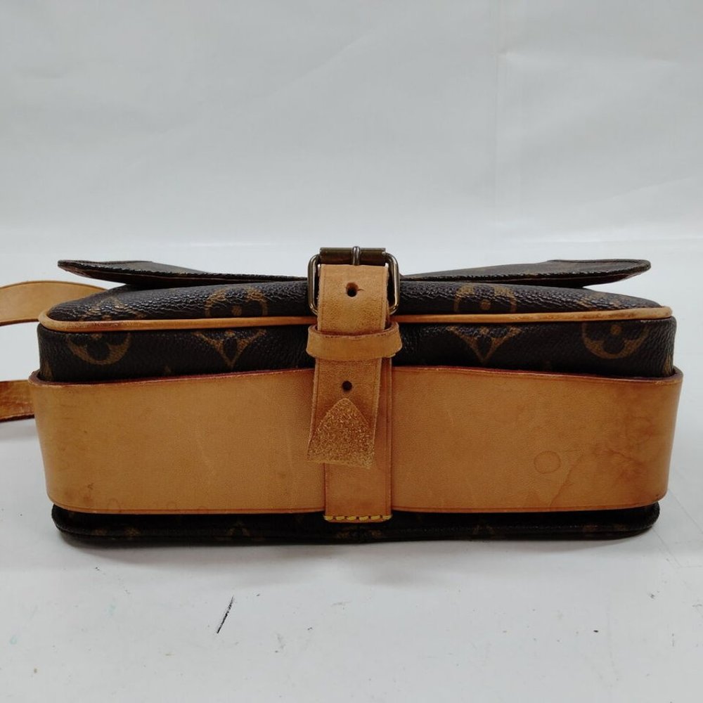 100% Authentic Louis Vuitton Cartouchiere MM Brown Monogram Crossbody Bag - Picture 4 of 9